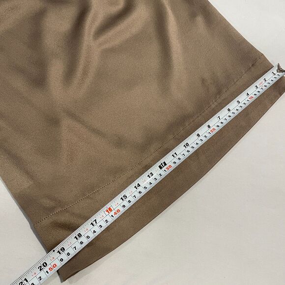 ~ Diane von Furstenberg 4 Raton Stretch Silk Blend Blouse V-neck Bronze Top - Picture 10 of 16